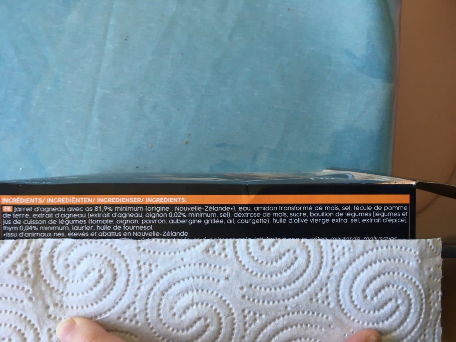 Open Food Facts Souris d'agneau fondante packshot