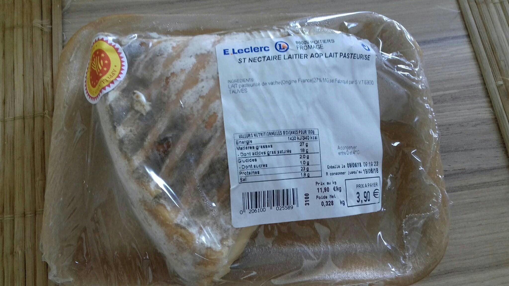 Open Food Facts St Nectaire laitier AOP lait pasteurisé packshot