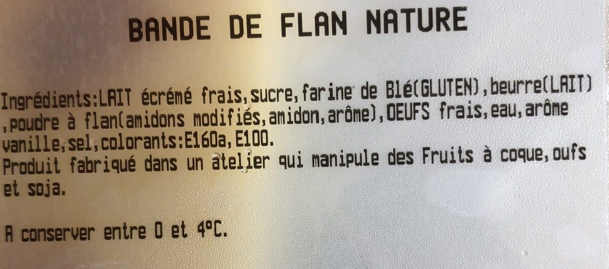 Open Food Facts Bande de flan nature packshot