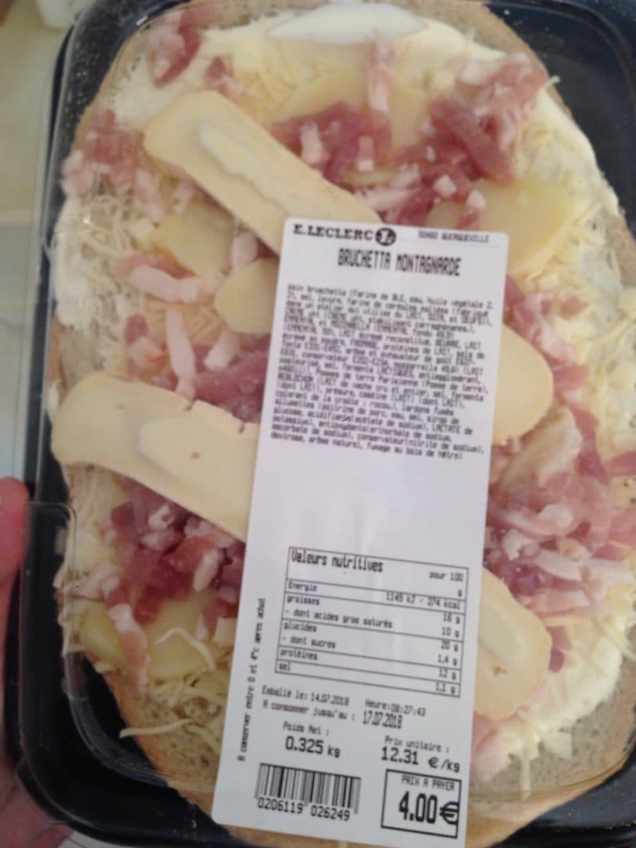Open Food Facts Bruchetta montagnarde packshot