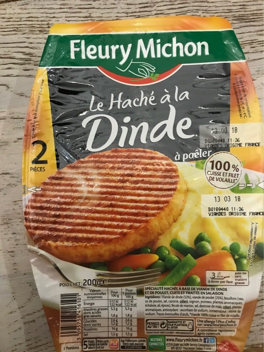 Fleury Michon Haché a la dinde packshot