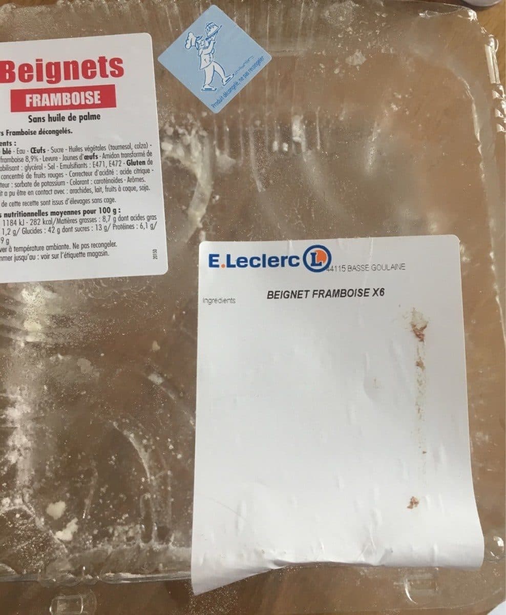 Leclerc Beignet framboise leclerc packshot