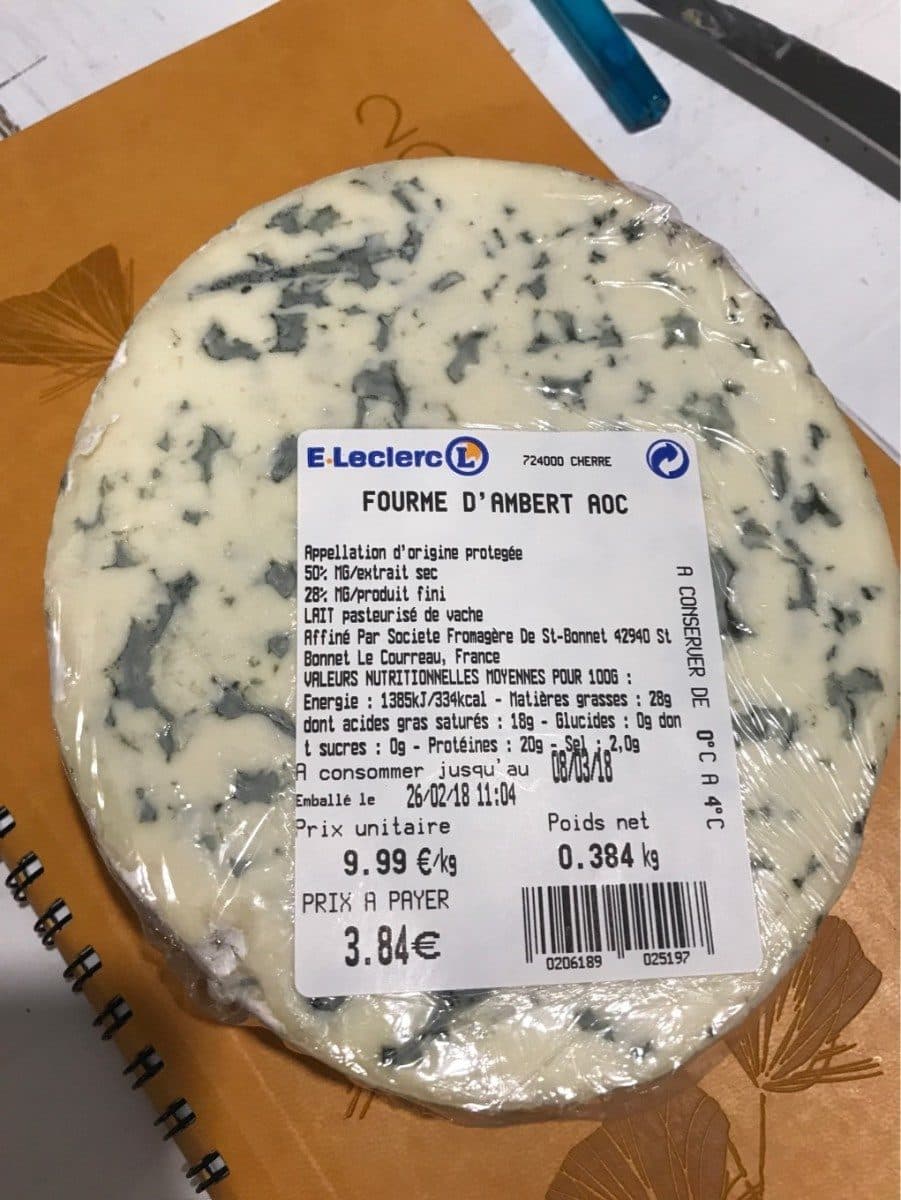 Open Food Facts Fourbe d’ambert packshot