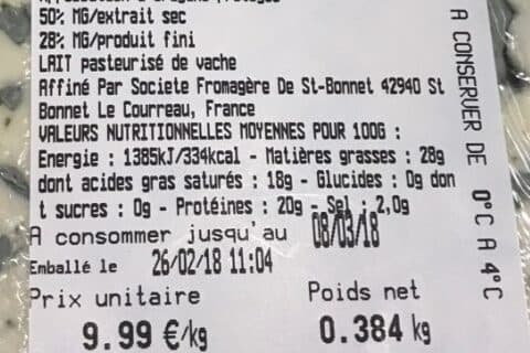 Open Food Facts Fourbe d’ambert packshot