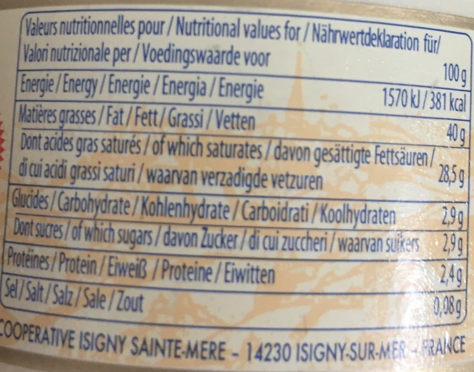 Open Food Facts Creme fraiche D'Isigny packshot
