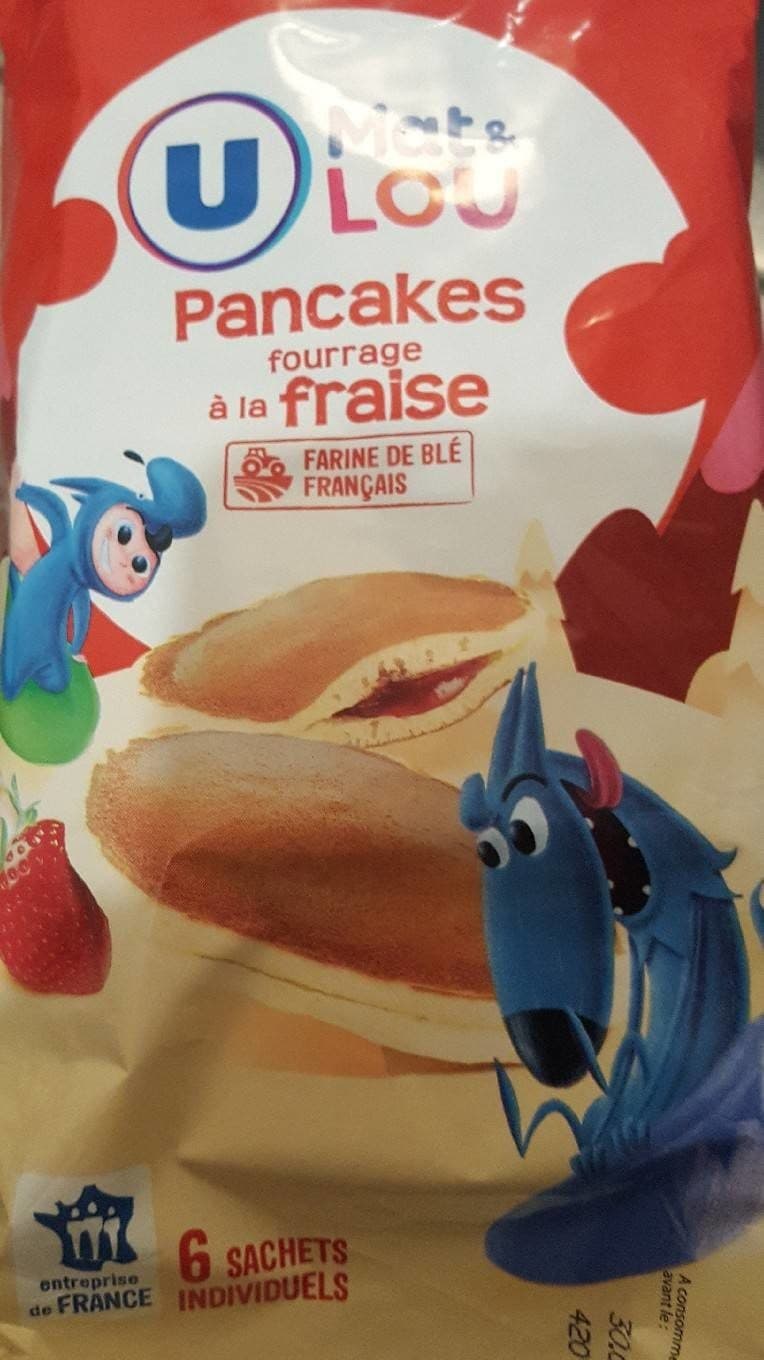 U Pancakes fourrage à la fraise packshot
