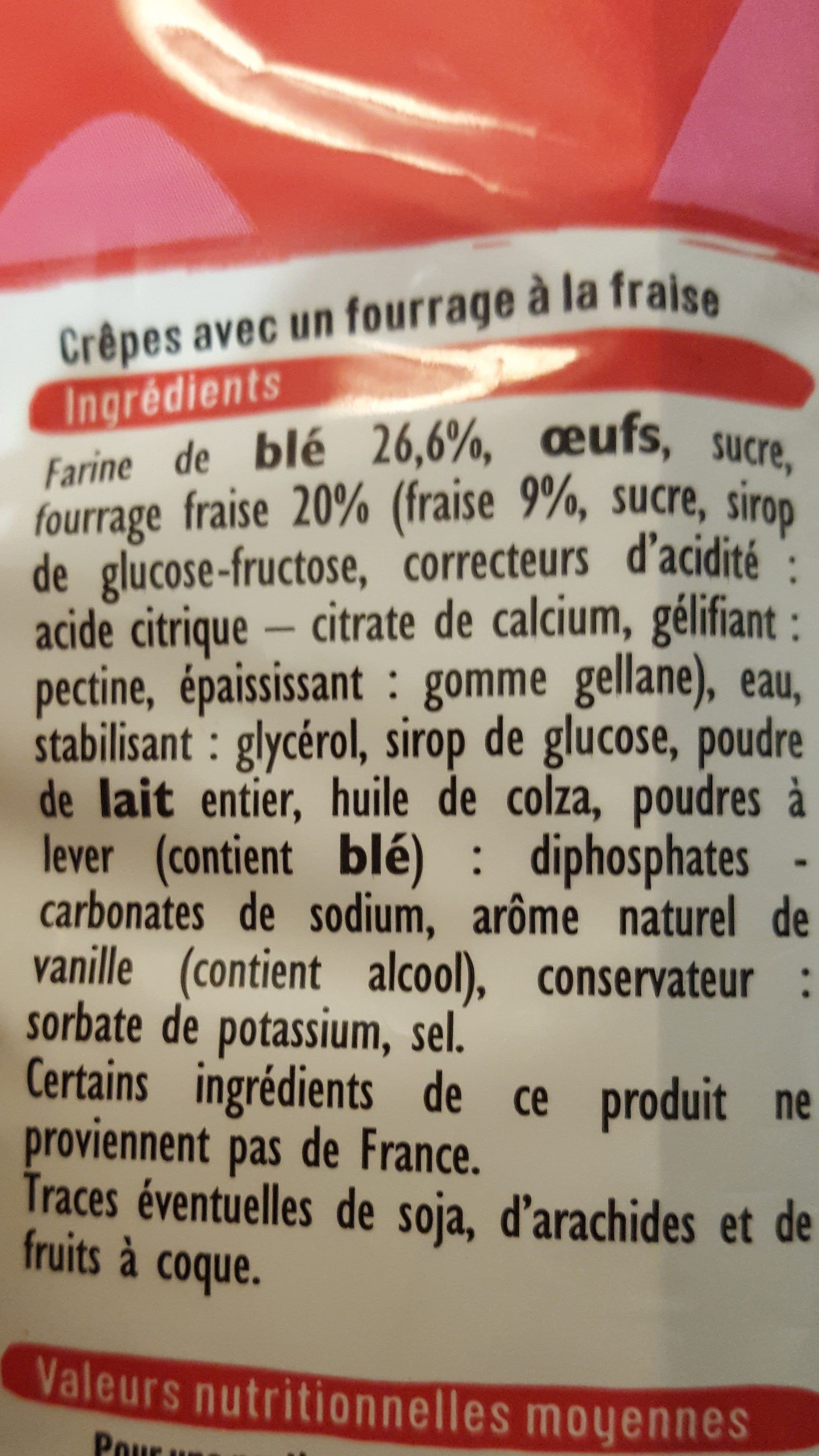 U Pancakes fourrage à la fraise packshot