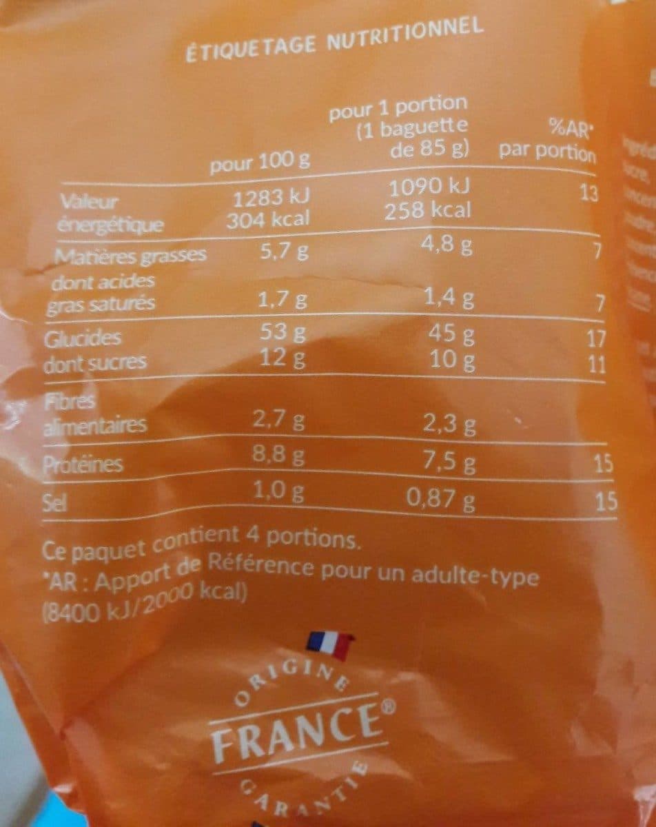 Jacquet 4 baguettines viennoises packshot