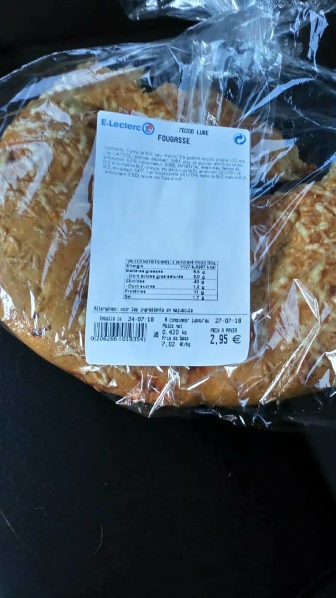 Open Food Facts Fougasse packshot