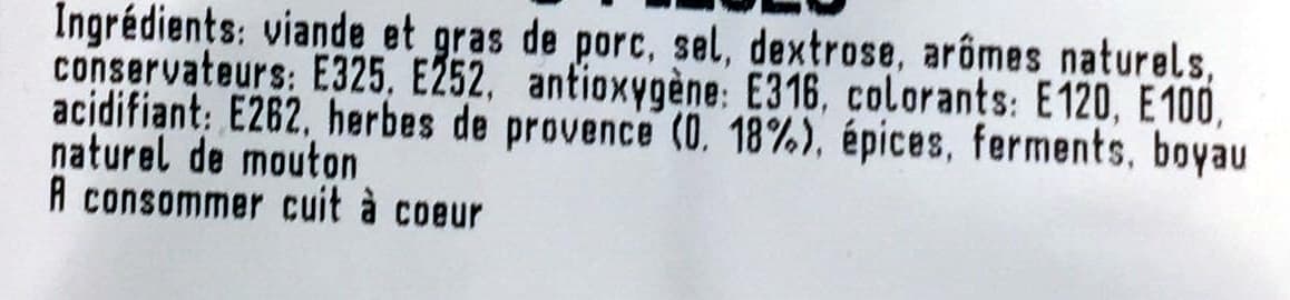 Boucheries André saucisses aux herbes packshot