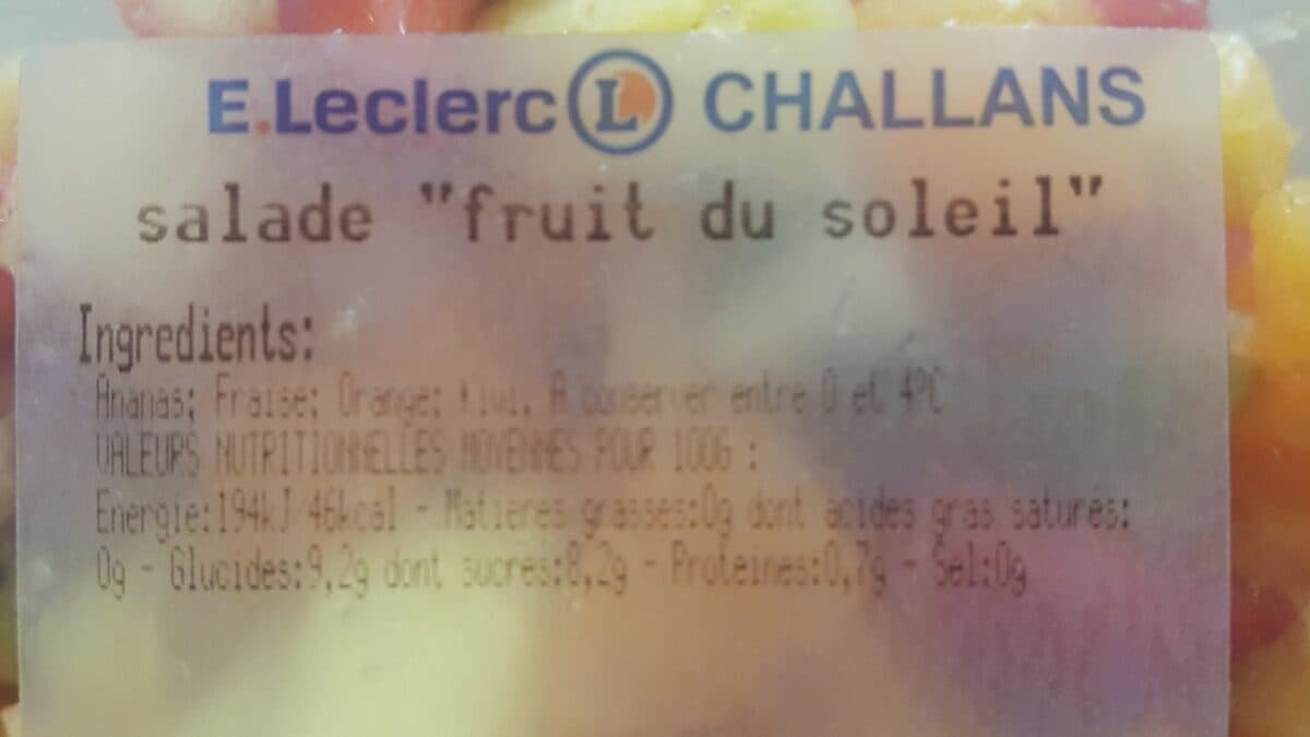 Open Food Facts Salade "fruit du soleil" packshot