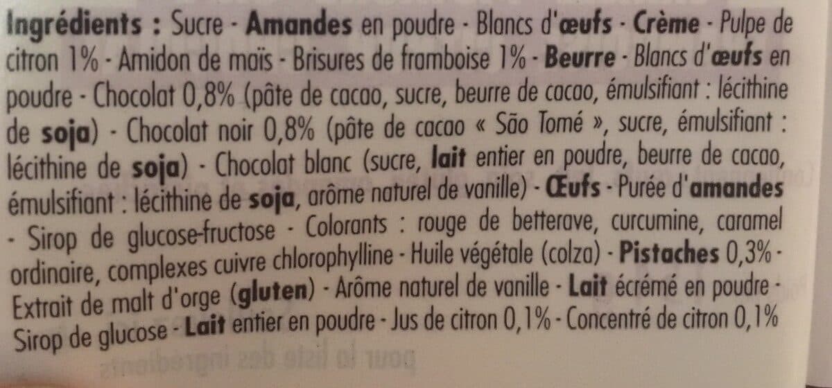 Open Food Facts 12 macarons packshot
