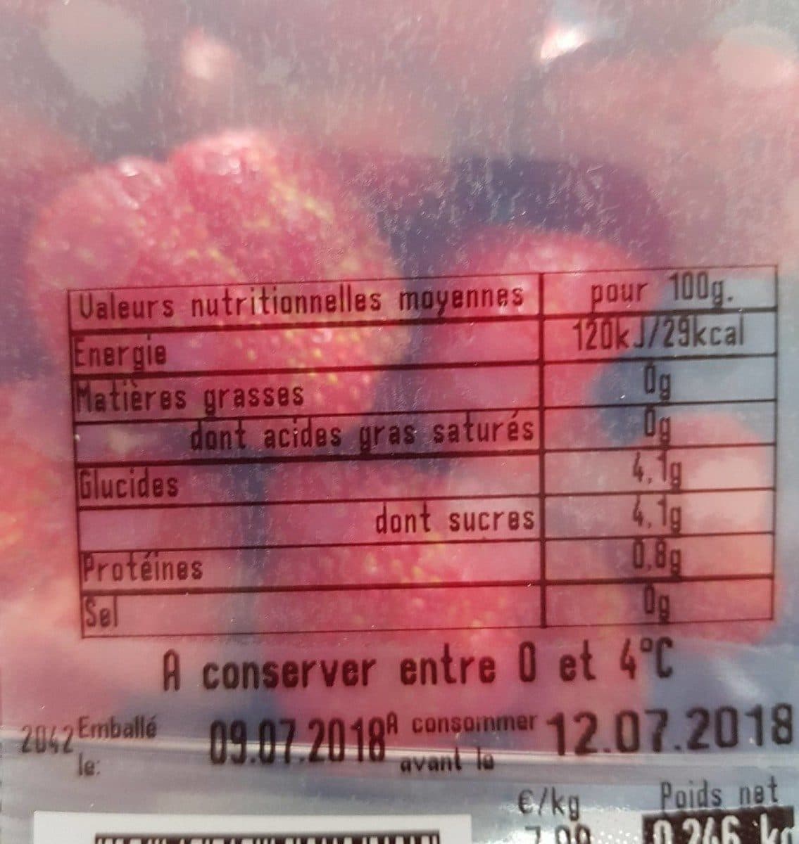 Open Food Facts Barquette de fraise fraiche packshot