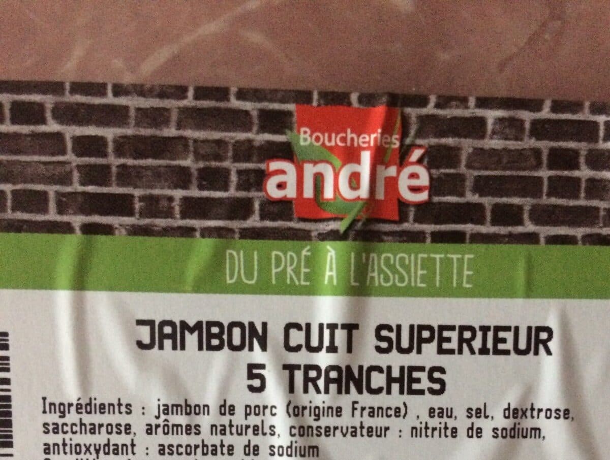 Open Food Facts Jambon cuit superieur - Boucheries Andre packshot