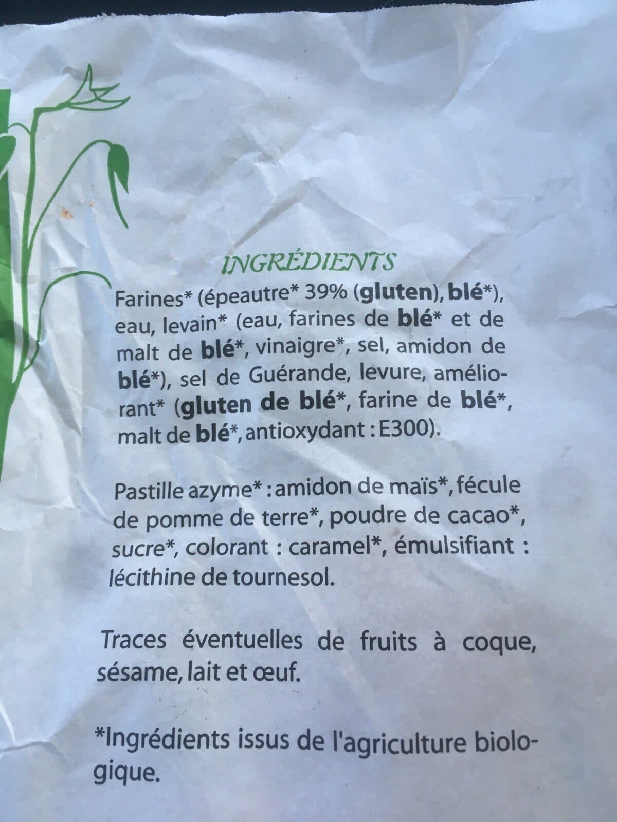 Open Food Facts Pain Epeautre bio packshot
