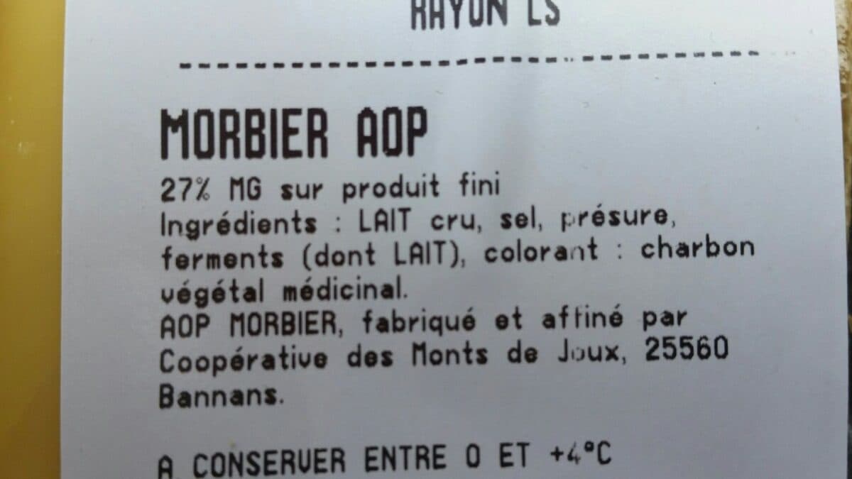 Open Food Facts Morbier AOP packshot