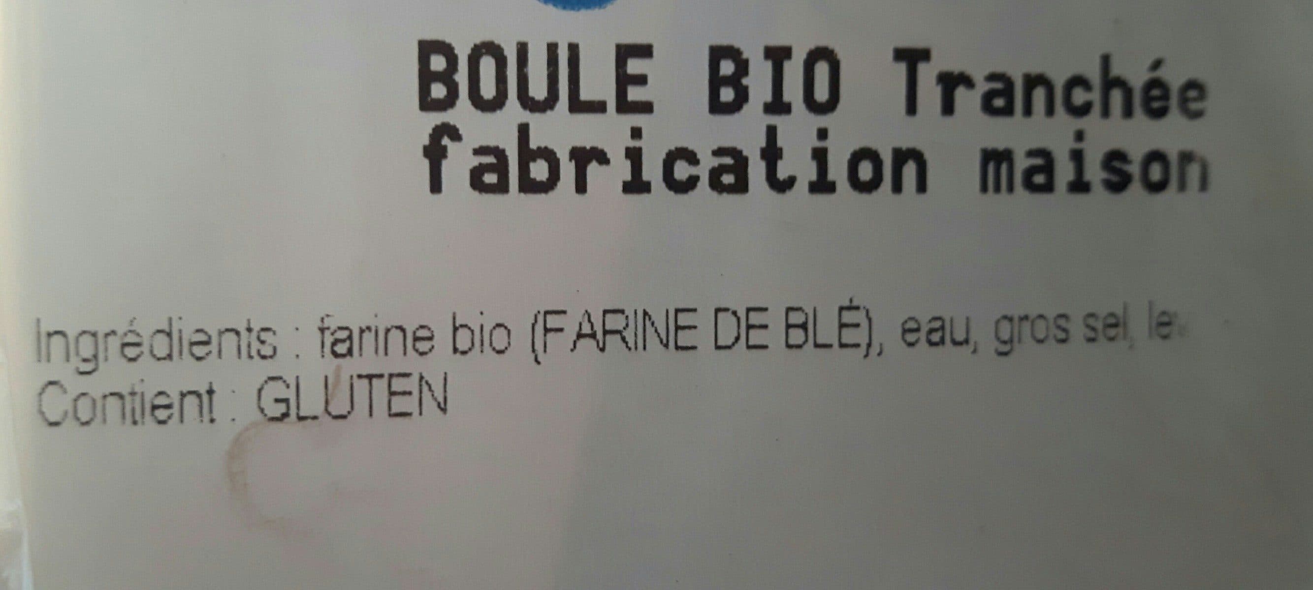 Open Food Facts Boule Bio tranché packshot