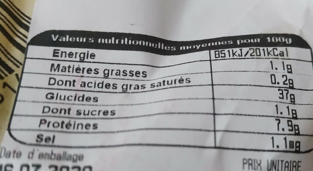 Open Food Facts Pain complet packshot