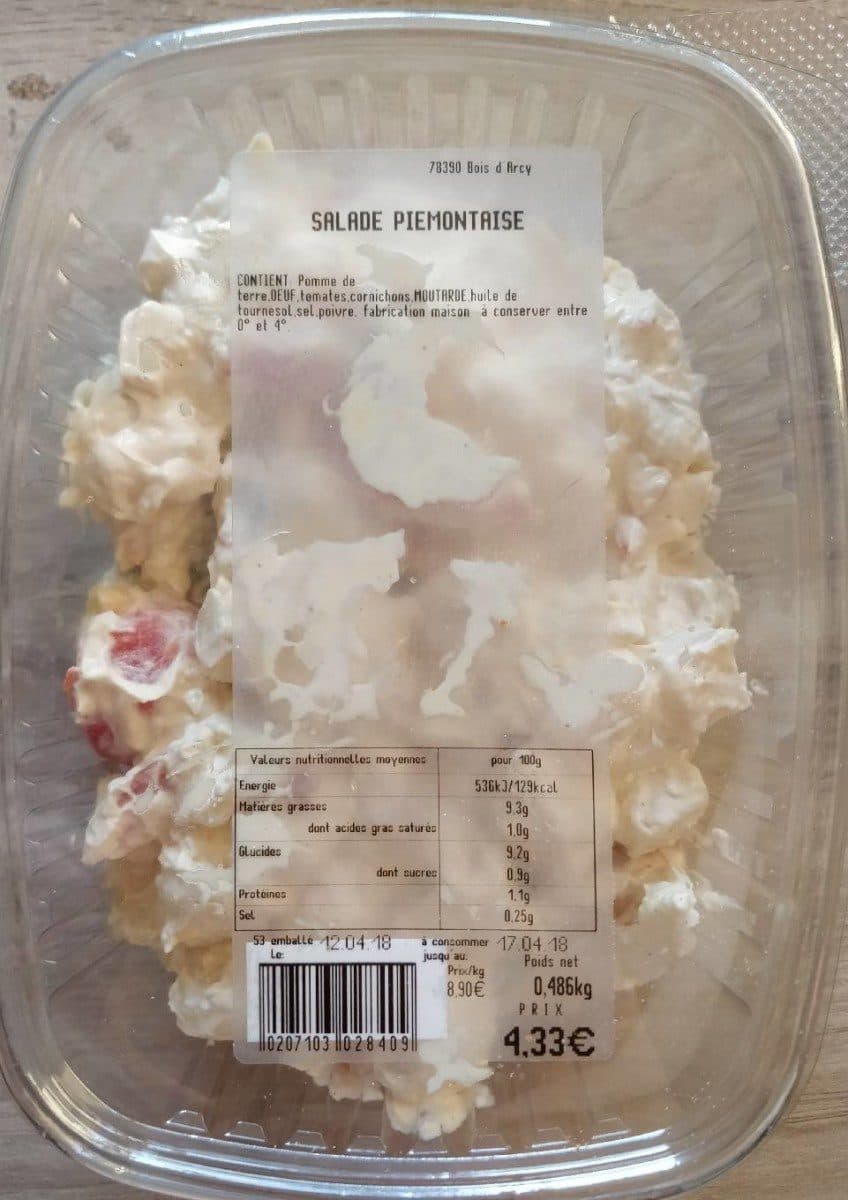 Open Food Facts Salade piemontaise packshot