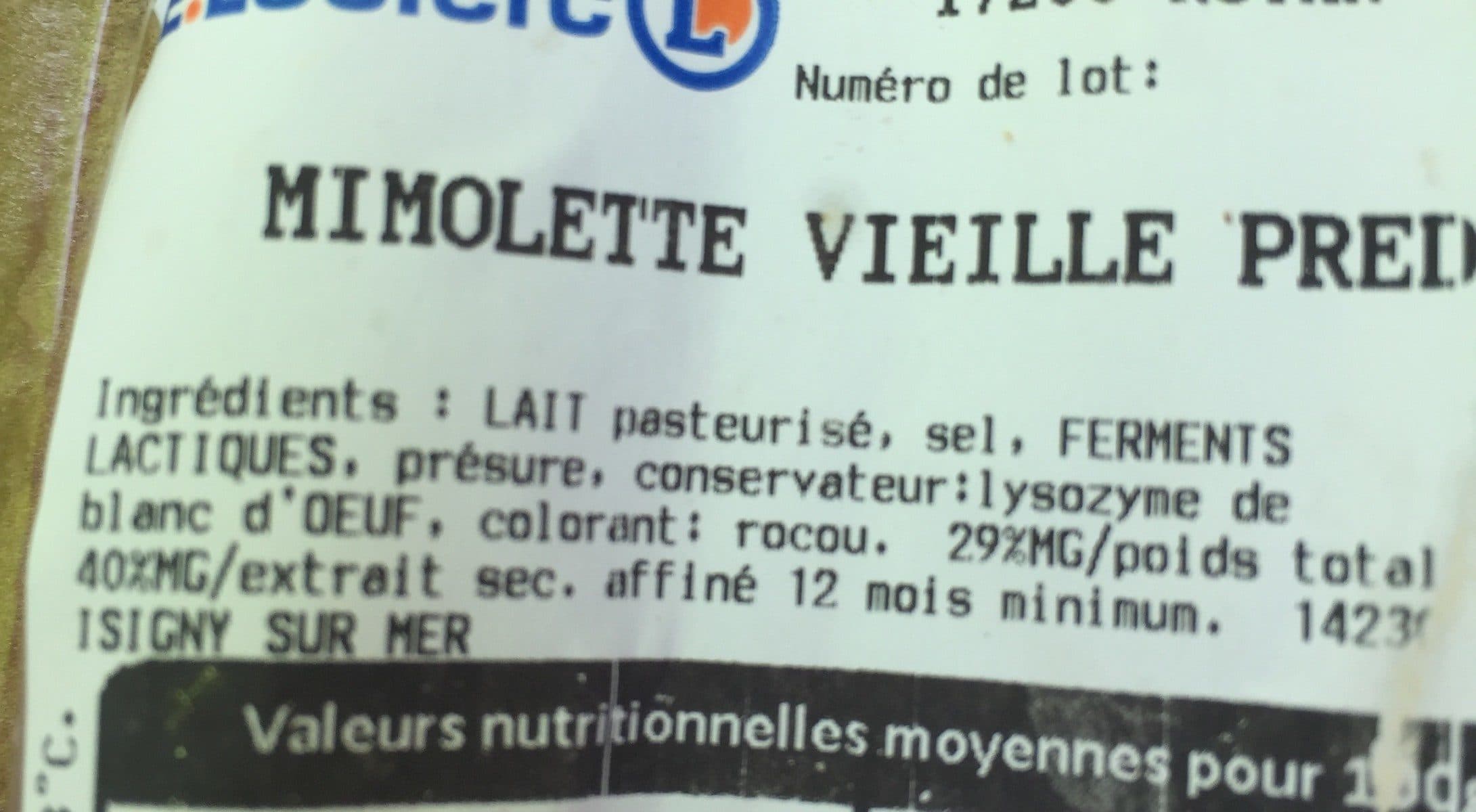 Open Food Facts Mimolette vieille packshot