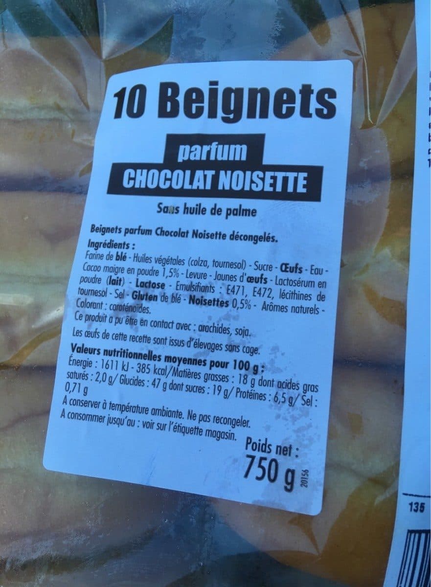 Open Food Facts Beignets chocolats noisette packshot