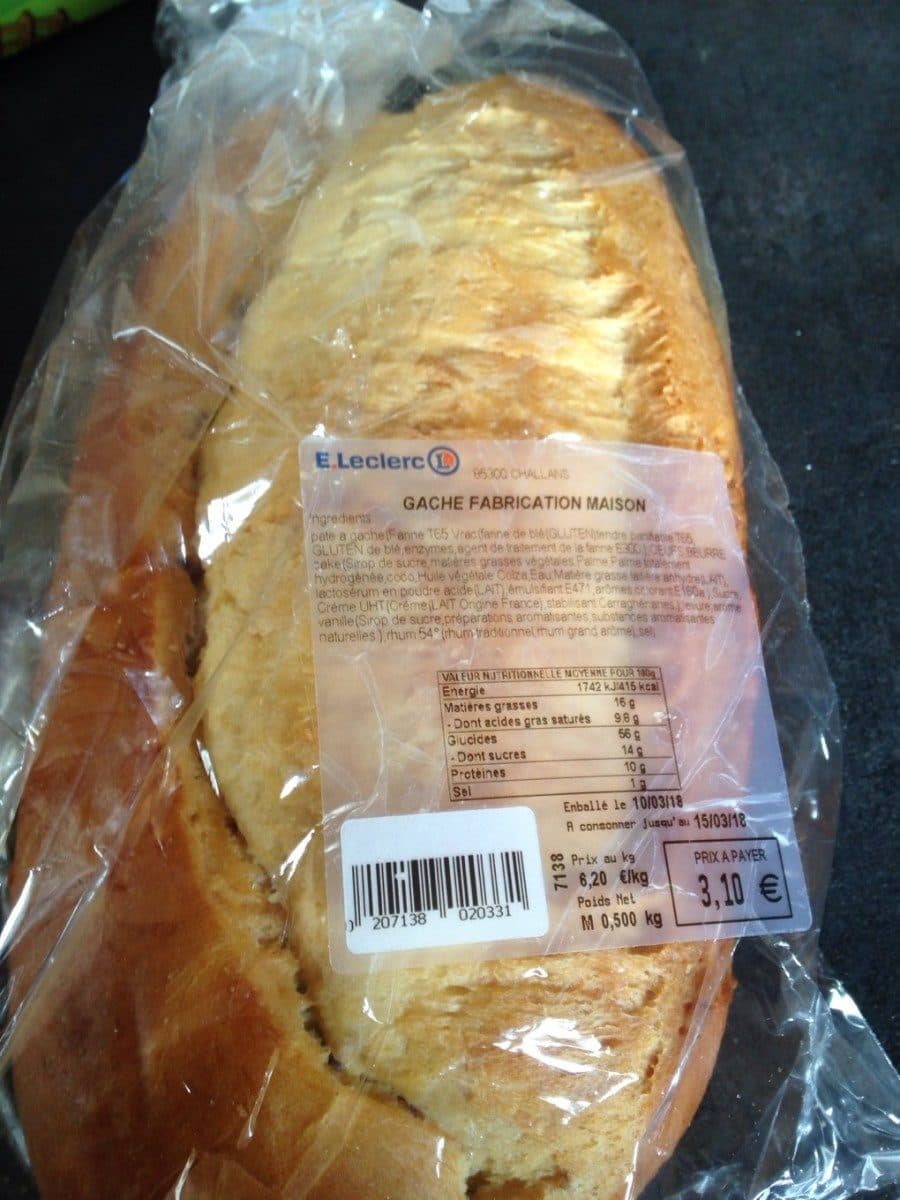Open Food Facts Gache fabrication maison packshot