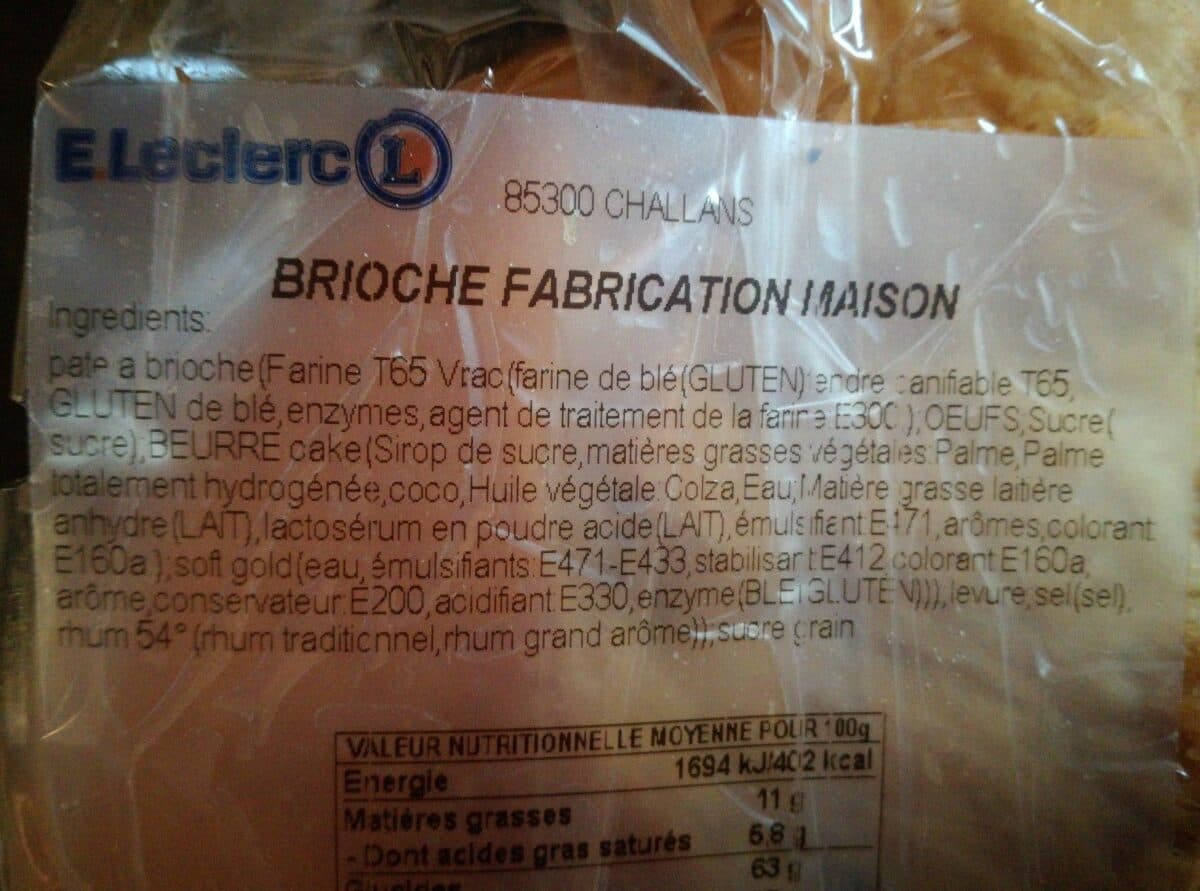 Open Food Facts Brioche fabrication maison packshot