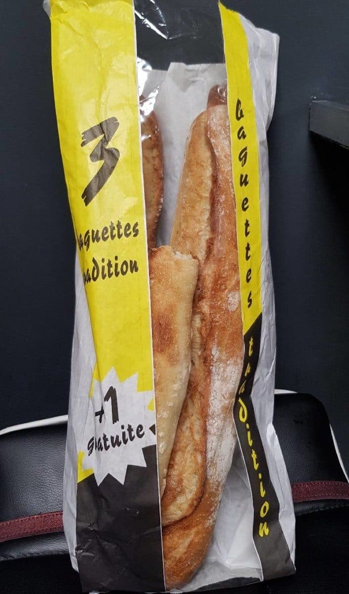 Open Food Facts Lot de 4 baguette packshot