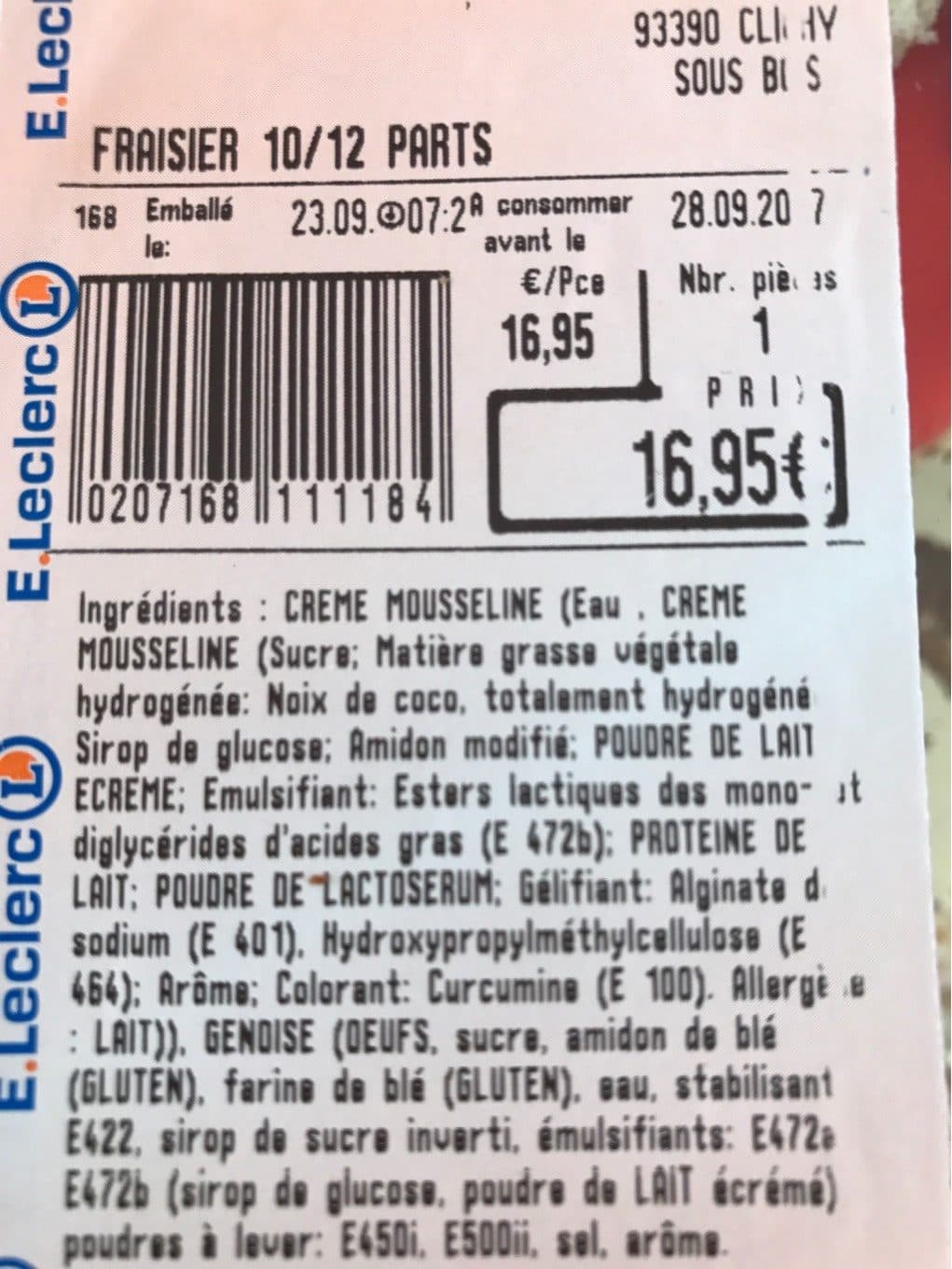 Leclerc Fraisier packshot