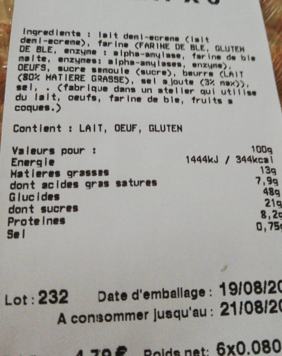 Open Food Facts Crepes froment packshot