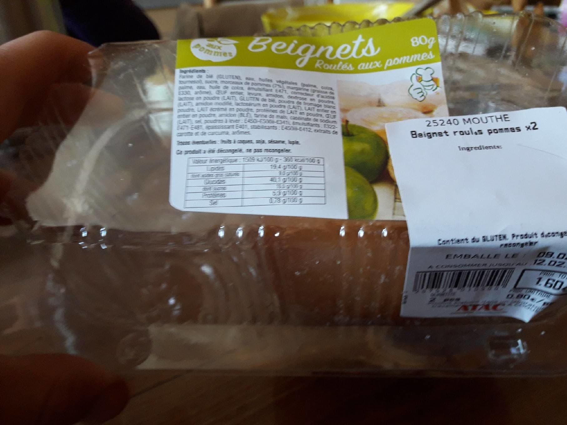 Atac Beignets roulés au pommes packshot