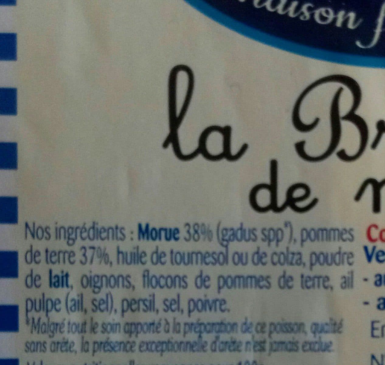 Open Food Facts La brandade de morue parmentière packshot