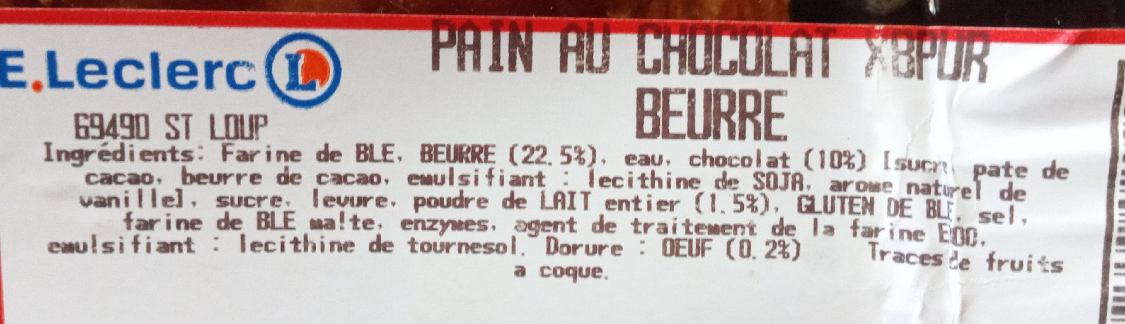 Open Food Facts Pains au chocolat packshot