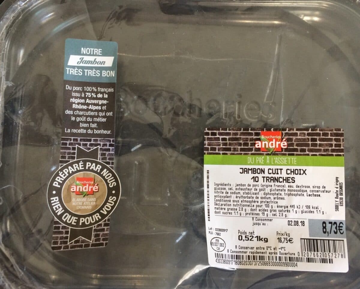 Open Food Facts Jambon packshot