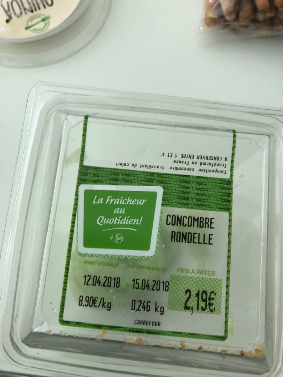 Open Food Facts Concombre packshot