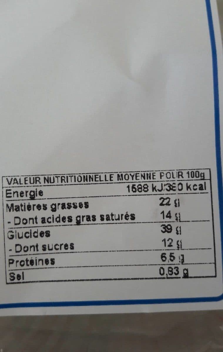 Open Food Facts Pain au chocolat packshot