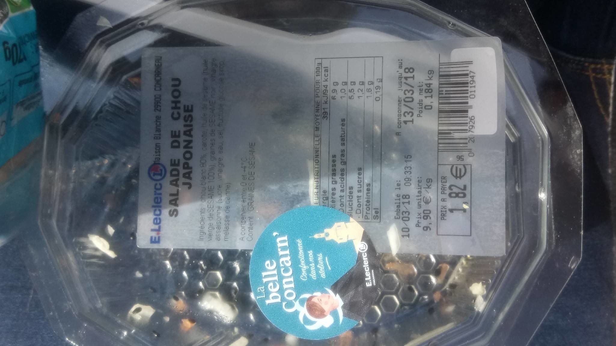 Open Food Facts Salade de chou japonaise packshot