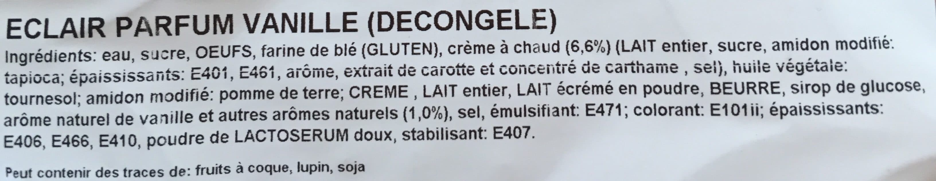 Open Food Facts Éclair a la vanille packshot
