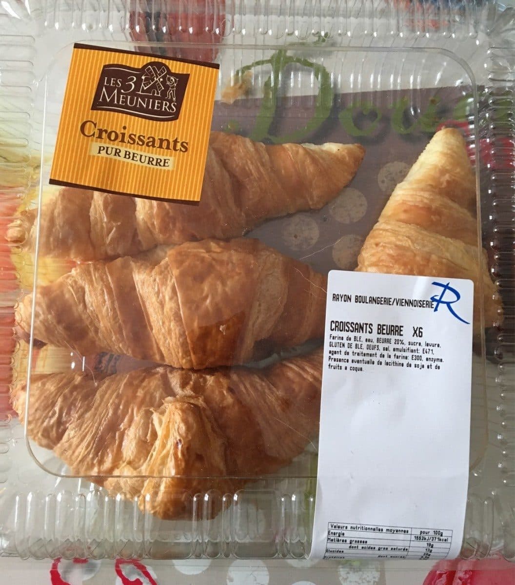 Les 3 Meuniers Croissants pur beurre packshot