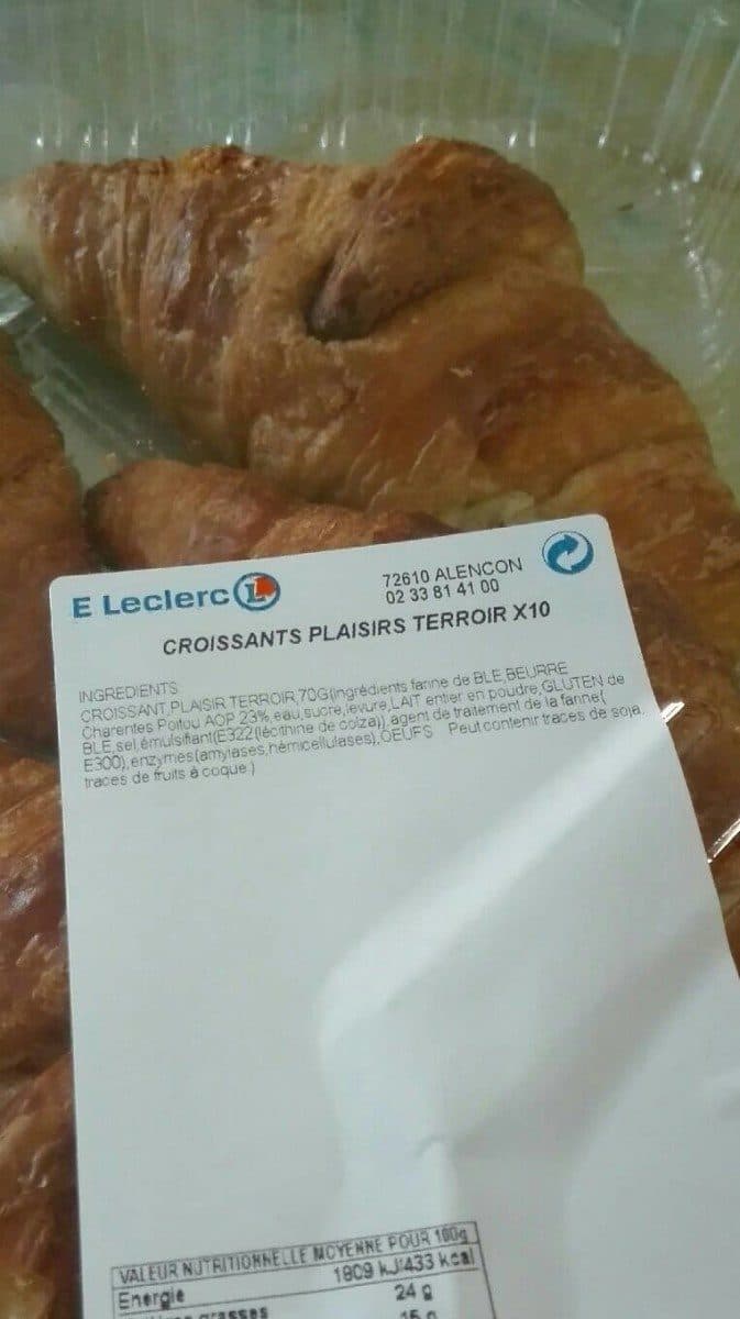 Open Food Facts Croissants plaisirs terroir packshot