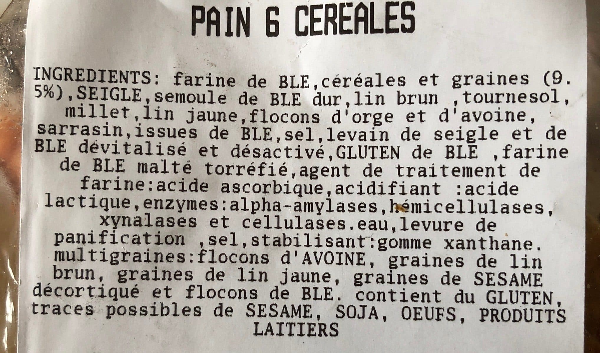 Open Food Facts Pain 6 cereales packshot