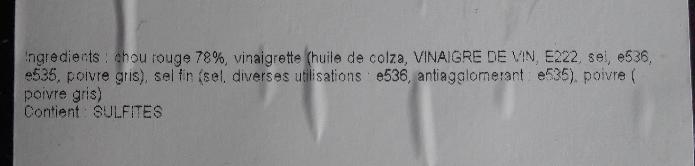 Open Food Facts Salade de chou rouge packshot