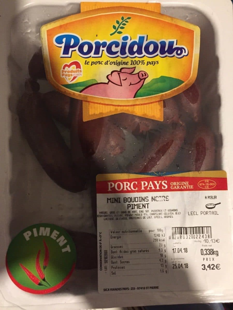 Open Food Facts Boudin packshot
