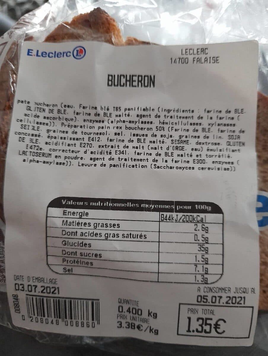 E.Leclerc Boule bucheron pain packshot