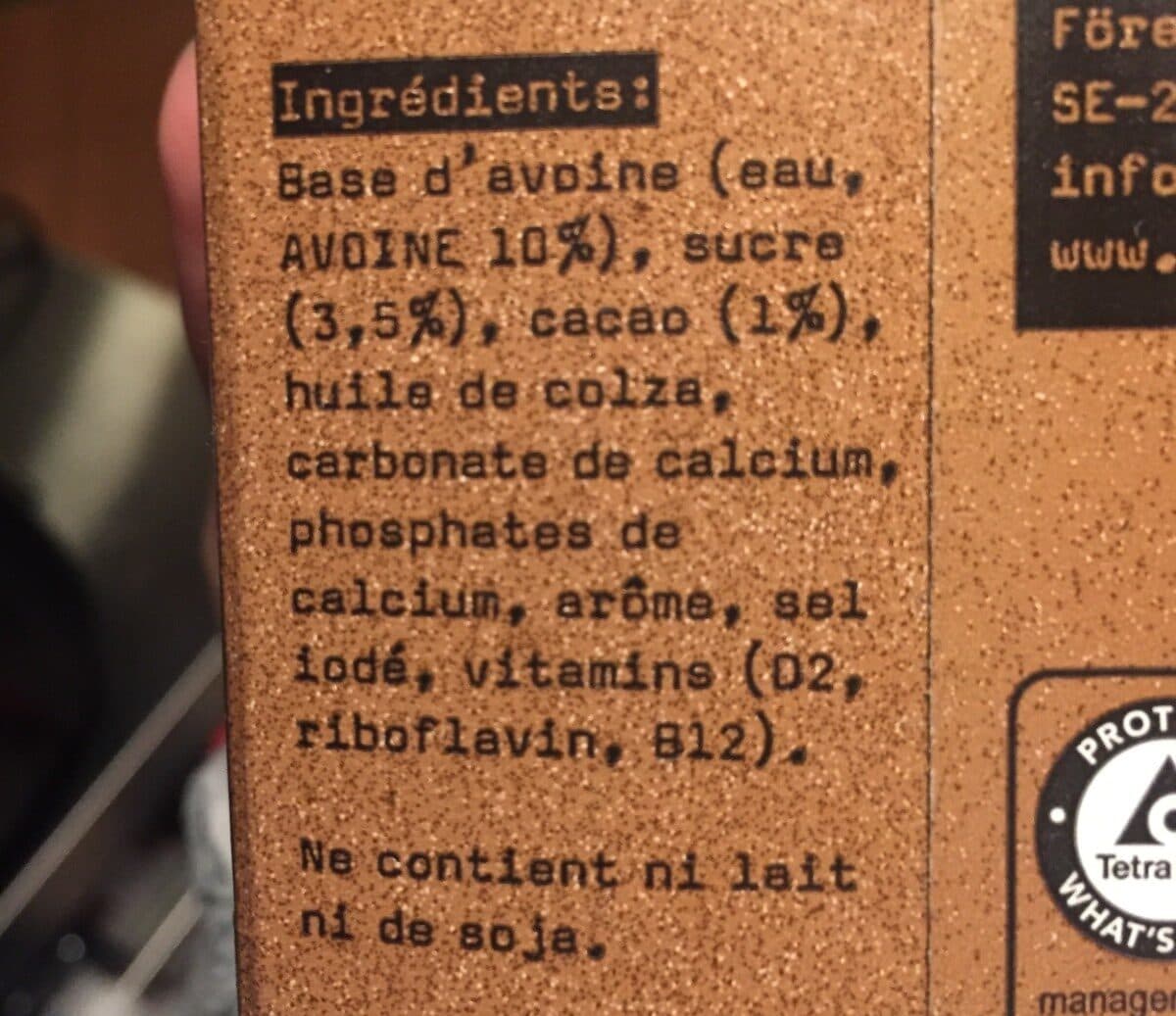 Open Food Facts Oayly packshot