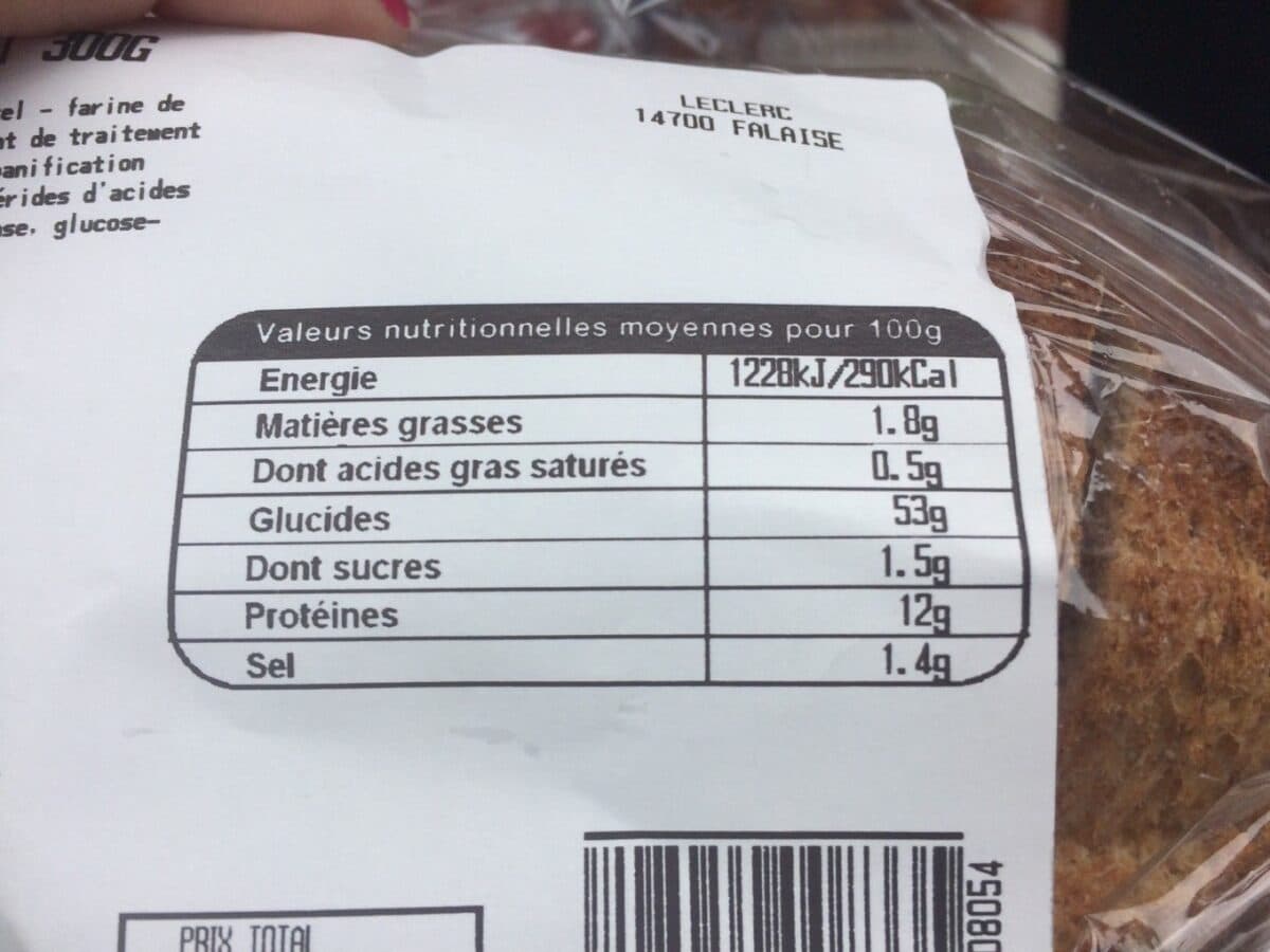 Open Food Facts Pain complet packshot