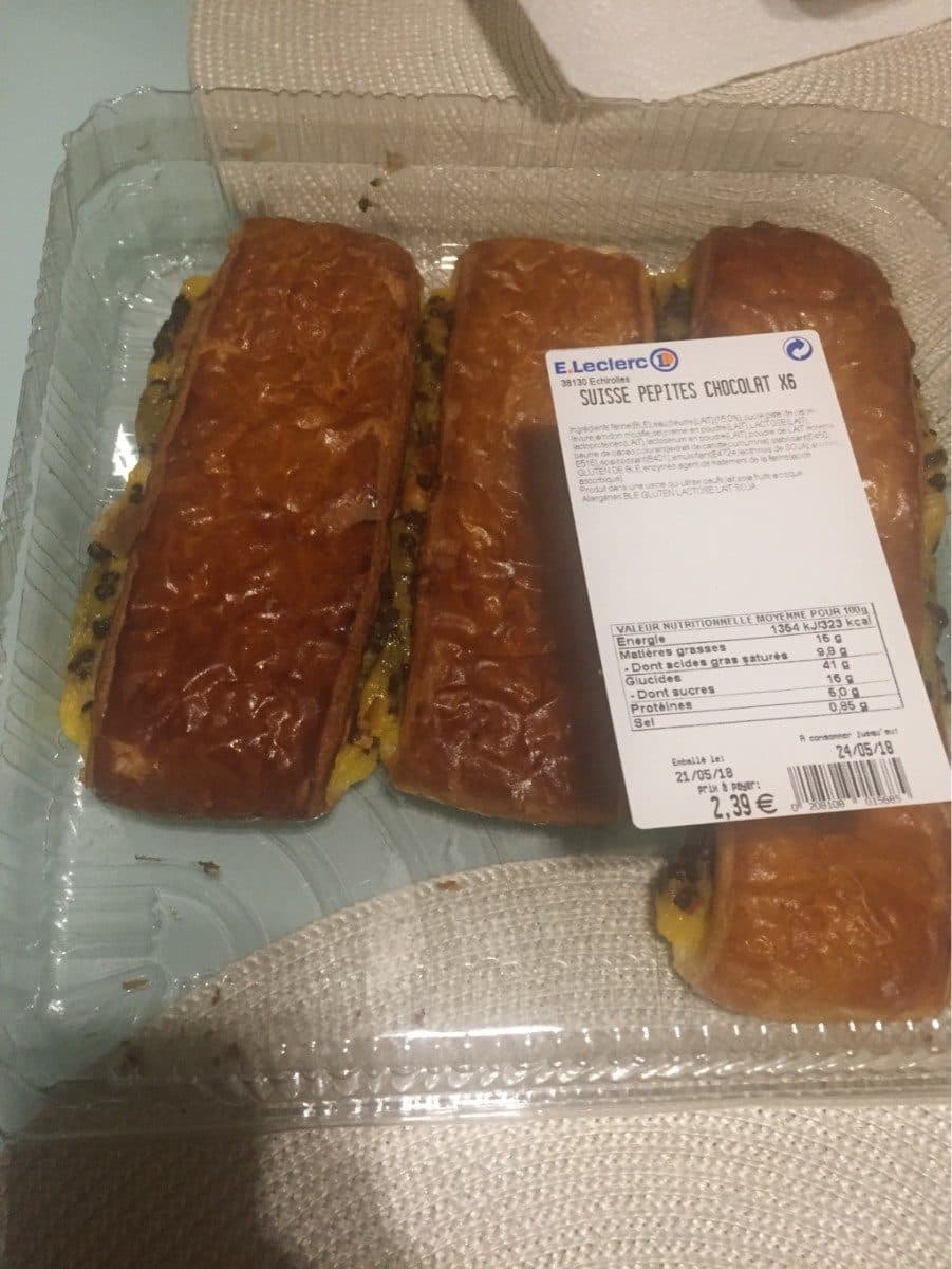 Open Food Facts Suisse pepites chocolat X6 packshot