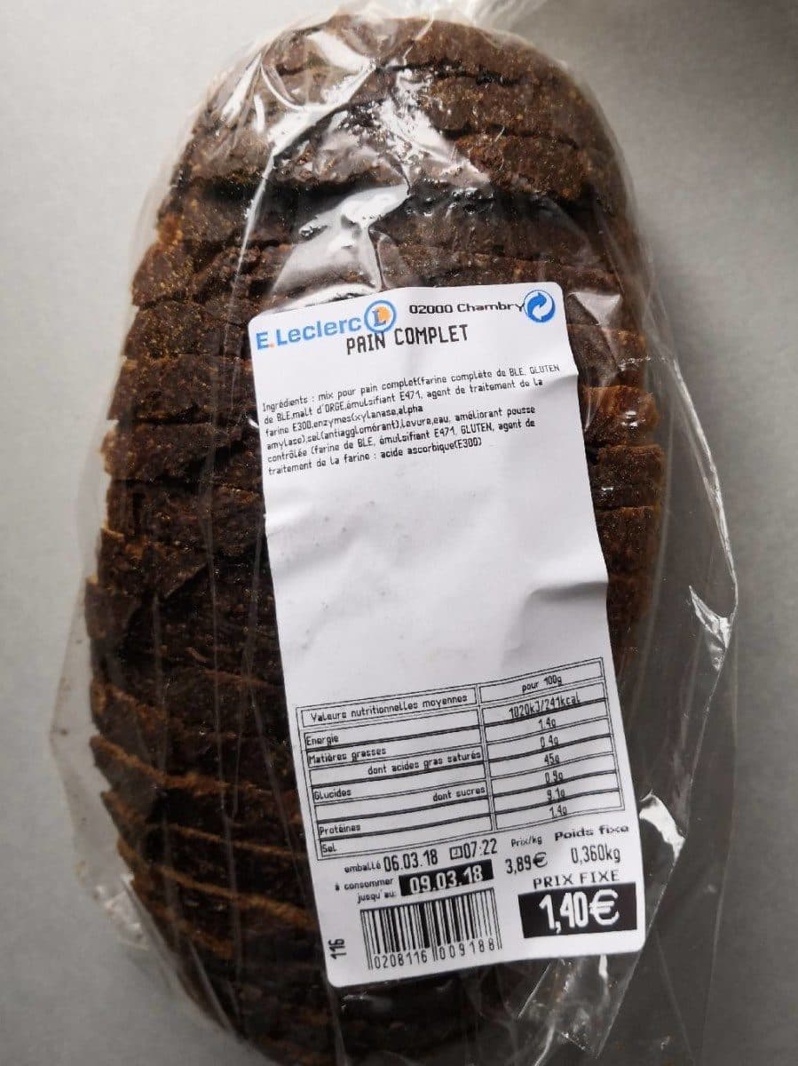 Open Food Facts Pain complet packshot