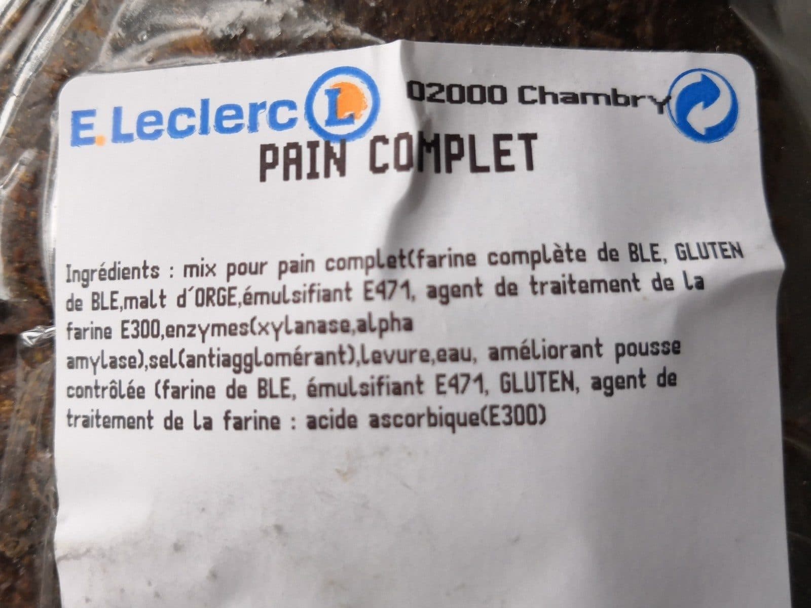 Open Food Facts Pain complet packshot
