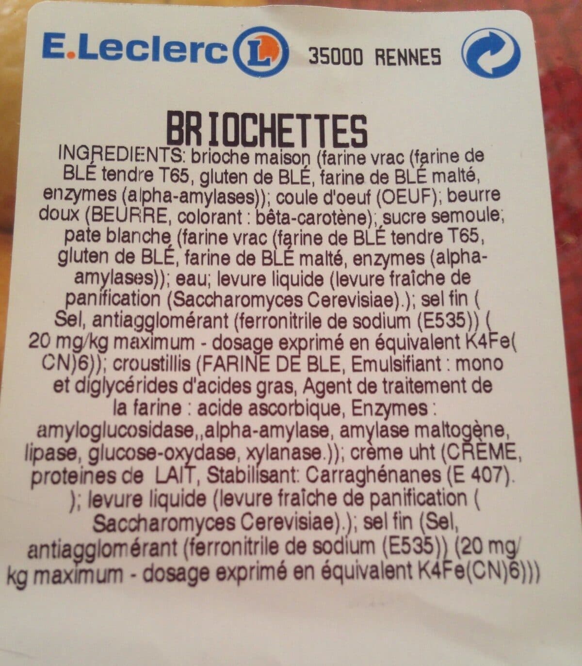 E.Leclerc Briochette packshot